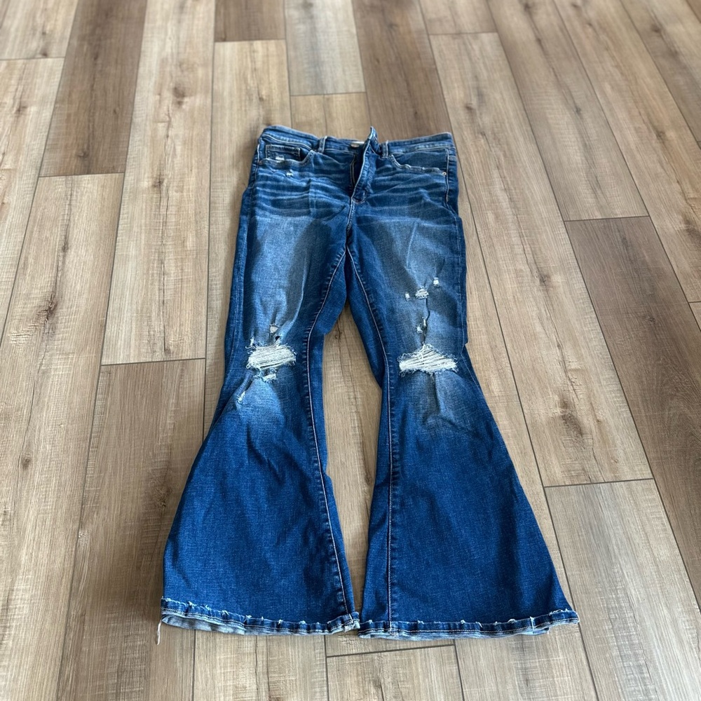 BKE Dark Blue Flare Jeans